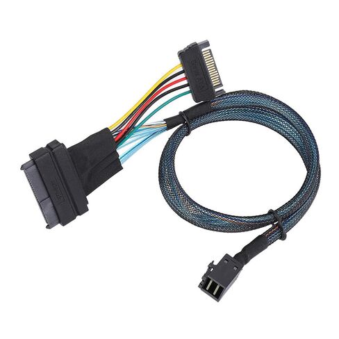 SAS Cable SFF8643 to SFF8639 15P Power Line Mini Server Connector Adapter with Power 15P This Designed SAS 12GB S Mini U 2 Plug SFF 8639 CableHard Disc Data CableSA in Kuwait