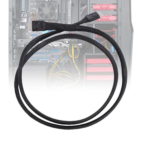 SFF 8611 4i to SFF 8611 4i Cable, PCIe Gen4 x4 64Gbps Mini SAS Data Extension Cable, with 42 Pin Connectors for Oculink eGPU Servers Storage Systems in Kuwait