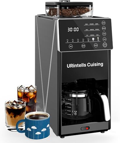 URintells Cuising Coffee Maker with Grinder, Automatic Programmable Machine in Kuwait