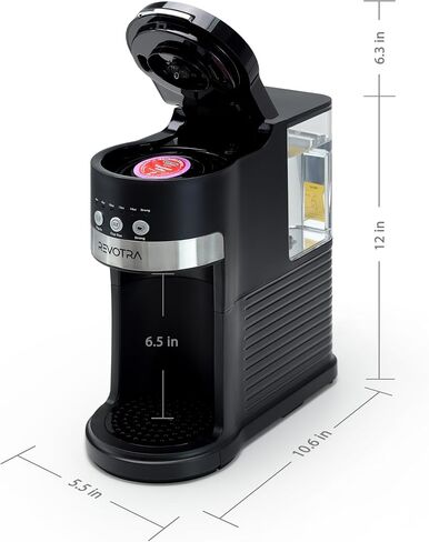 REVOTRA Single Serve Coffee Maker for Pods & Ground Coffee in Kuwait