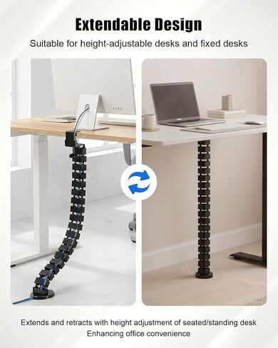 Desk Vertebrae Cable Management Spine Kit Fit for Sit Stand Desk in Kuwait