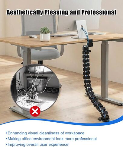 Desk Vertebrae Cable Management Spine Kit Fit for Sit Stand Desk in Kuwait