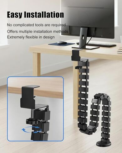 Desk Vertebrae Cable Management Spine Kit Fit for Sit Stand Desk in Kuwait