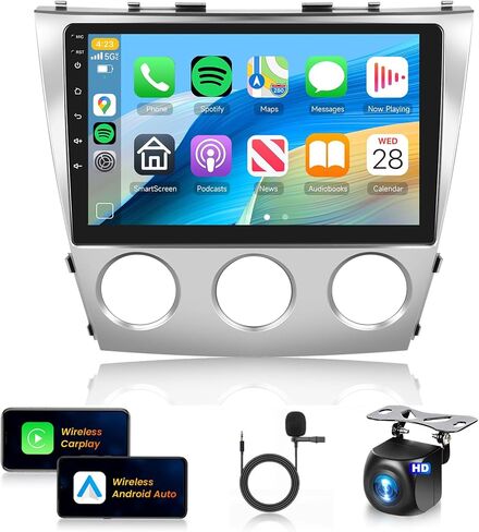 2+64G Car Stereo for Toyota Camry 2006-2011 (Manual A/C) Wireless Carplay Android Auto,10.1 inch IPS Touch Screen Radio, Android/GPS/5G WiFi/32EQ DSP Audio/Bluetooth/SWC/Backup Camera in Kuwait