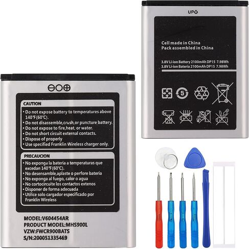 Replacement Battery V604454AR Compatible with Franklin Wireless MHS900L Verizon Ellipsis Jetpack with Tools in Kuwait