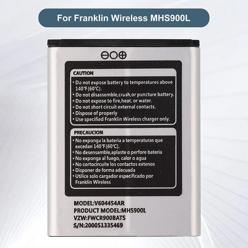 Replacement Battery V604454AR Compatible with Franklin Wireless MHS900L Verizon Ellipsis Jetpack with Tools in Kuwait