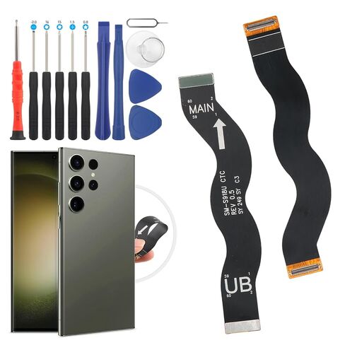 for Samsung Galaxy S23 Ultra Screen Flex Cable Ribbon Replacement for Samsung S23 Ultra S918 Main Display LCD to Motherboard Flex Cable Digitizer Assembly Replacement with Tools in Kuwait