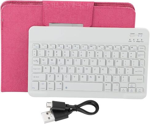 CHICIRIS Tablet Keyboard with PU Leather Case, 10in Bluetooth for iOS in Kuwait