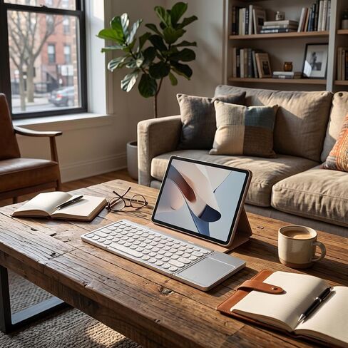 ciciglow Foldable Bluetooth Keyboard with Trackpad for Tablet in Kuwait