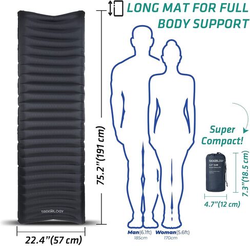 TREKOLOGY UL80 Camping Mat, Inflatable Hammock Sleeping Pad in Kuwait