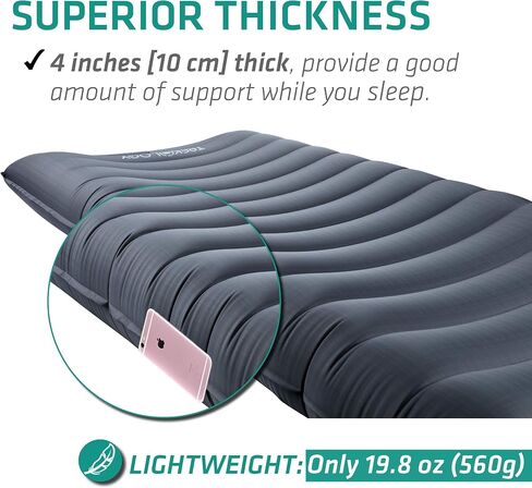 TREKOLOGY UL80 Camping Mat, Inflatable Hammock Sleeping Pad in Kuwait