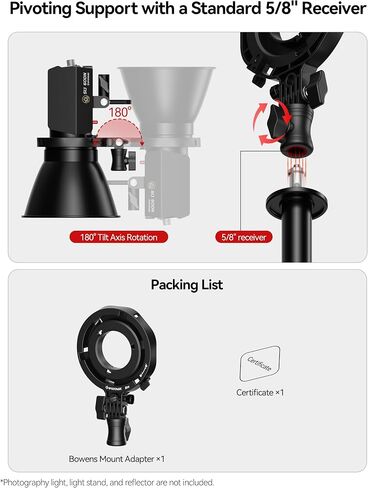IFOOTAGE Bowen Adapter,S-Type Holder Bracket Mounting in Kuwait
