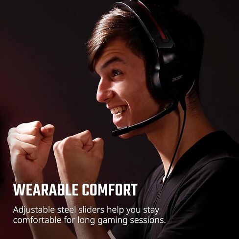 Acer Nitro Gaming Headset, Flexible Mic, Adjustable Headband (W820–Renewed) in Kuwait