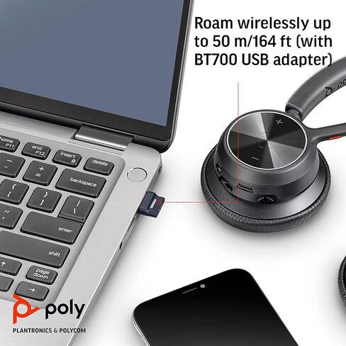 Poly Voyager 4300 UC 4320-M Headset 21847601, Refurbished in Kuwait