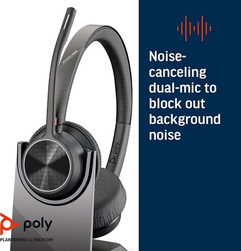 Poly Voyager 4300 UC 4320-M Headset 21847601, Refurbished in Kuwait