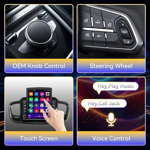 Android 14 Car Stereo Radio Head Unit Compatible with Kia Sorento 2016 2017 2018 2019 2020 9.7" Touch Screen Audio Receiver with CarPlay & Android Auto GPS WiFi Buletooth Back Camera FM GPS 2+64G in Kuwait