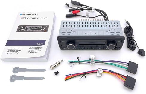 Blaupunkt DURBAN424DAB Single DIN Car Stereo with DAB+, AM FM Radio, Dual USB Digital Media Receiver, FLAC MP3 Player, Hands Free Calling, 50W x4 Power Dual Subwoofer RCA Output, Voice Assistant, 24V in Kuwait