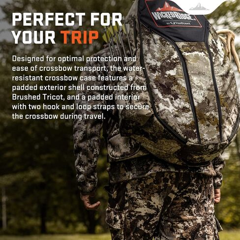 Wicked Ridge by TenPoint Ambush Bowpack, Veil Alpine/Black - Easily Transport & Protect Your Crossbow in Kuwait