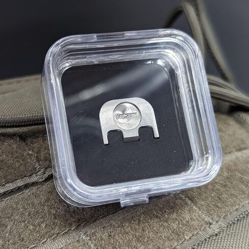 Milspin CNC Milled 3D Cheeks Slide Back Plate (Butt Plate) Compatible with Glock Gen 1-5, Models G17-G41, G45 I Made in USA (Butt Cheeks), Brass in Kuwait