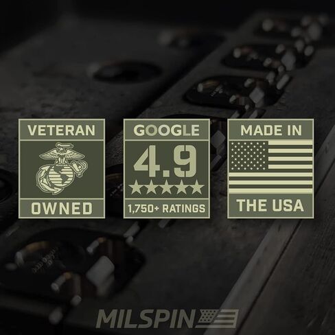 Milspin CNC Milled 3D Cheeks Slide Back Plate (Butt Plate) Compatible with Glock Gen 1-5, Models G17-G41, G45 I Made in USA (Butt Cheeks), Brass in Kuwait