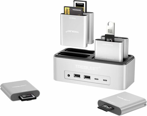 Modular 13-in-1 USB4 Docking Station with NVMe Slot, 2.5G LAN, DP 1.4, 10Gbps USB-C, Custom Expansion Hub Compatible with Mac, Windows, Thunderbolt 4/3 Laptops (Modules Sold Separately) in Kuwait
