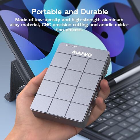 MAIWO USB-C Hub with M.2 SSD Enclosure, 11-in-1 Laptop Docking Station with 4K@60Hz, 100W PD, 1000Mbps Ethernet, SD/TF Card Slot, 10Gbps M.2 NVMe/SATA Slot, USB X4 in Kuwait