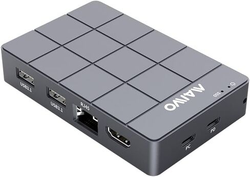 MAIWO USB-C Hub with M.2 SSD Enclosure, 11-in-1 Laptop Docking Station with 4K@60Hz, 100W PD, 1000Mbps Ethernet, SD/TF Card Slot, 10Gbps M.2 NVMe/SATA Slot, USB X4 in Kuwait