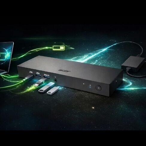 Acer Universal Dock U33 | Triple Display Docking Station | Supports up to 3840 x 2160 | USB Type-C & USB Ports | Windows & ChromeOS Compatible | Enhance Productivity with Multi-Monitor Support in Kuwait