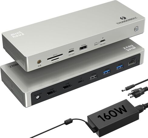 Minthouz Thunderbolt 4 Dock,12-in-1 40Gbps Thunderbolt Dock-Blazing-Fast in Kuwait