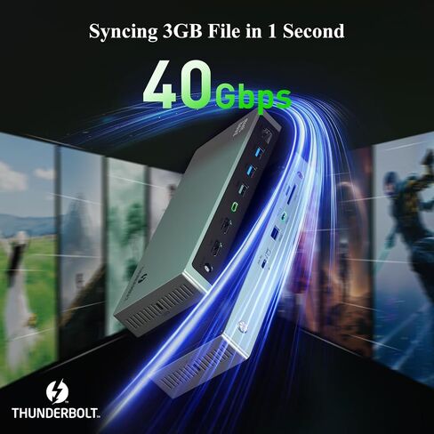 Minthouz Thunderbolt 4 Dock,12-in-1 40Gbps Thunderbolt Dock-Blazing-Fast in Kuwait