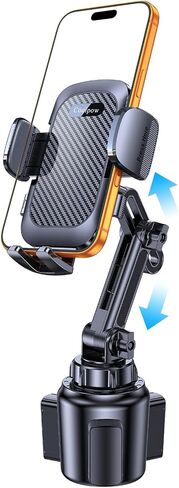 Coolpow Phone Holders for Your Car Cupholder【Ultra Stable & Never Shake】Cup Holder Phone Holder for Car Phone Holder Cup Holder Phone Mount for iPhone 17 16 Galaxy S25 Ultra and All 4"-7" Smartphones in Saudi Arabia
