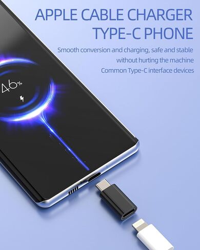 Lightning Female to USB C Male Adapter(3 pack)for iPhone 16 15 for Apple lighting Charging Cable Converter Type C Port Charger Connector for iPad Adaptor Mobile Power Adaptador compatible for Samsung in Kuwait