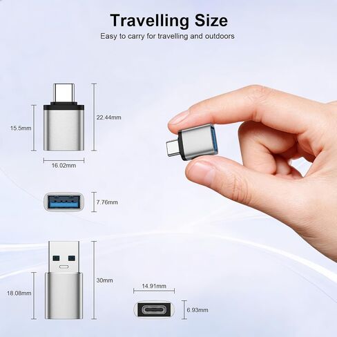 USB C to USB Adapter&C Male to USB A Female OTG Adapter for iPhone 17 16 15 in Kuwait