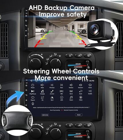 4G+64GB Android 13 Car Radio Stereo for Dodge RAM 1500 2500 3500 2002-2005 in Kuwait