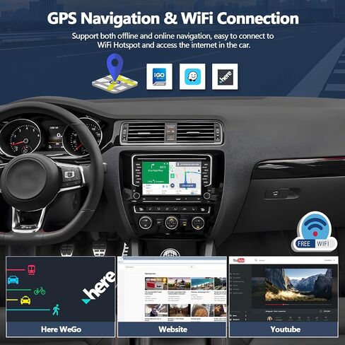 4G+64G Car Radio for Volkswagen VW Jetta 2016-2018, CarPlay Android Auto in Kuwait