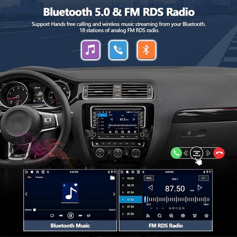 4G+64G Car Radio for Volkswagen VW Jetta 2016-2018, CarPlay Android Auto in Kuwait