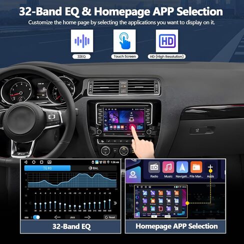 4G+64G Car Radio for Volkswagen VW Jetta 2016-2018, CarPlay Android Auto in Kuwait