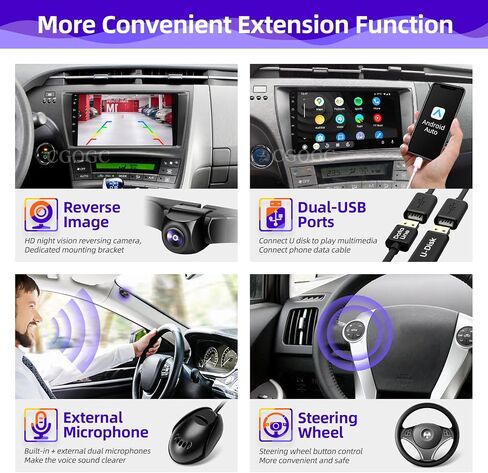 for Toyota Prius 2010 2011 2012 2013 2014 2015 Radio Stereo Carplay Auto in Kuwait