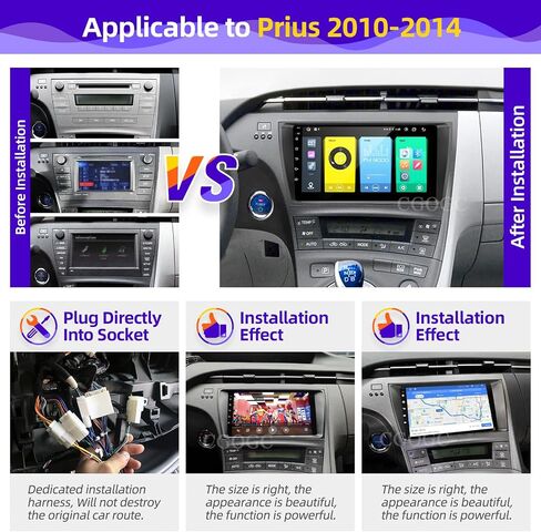 for Toyota Prius 2010 2011 2012 2013 2014 2015 Radio Stereo Carplay Auto in Kuwait