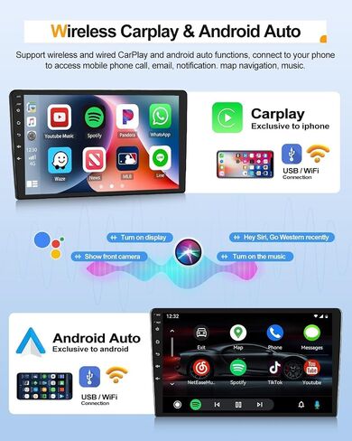 for VW Beetle 2002-2010 Android 15 Car Radio Wireless Carpaly & Android Auto 7 Inch IPS 2G+64G Touch Screen with Bluetooth FM Stereo WiFi GPS Navi SWC+AHD Backup Camera in Kuwait