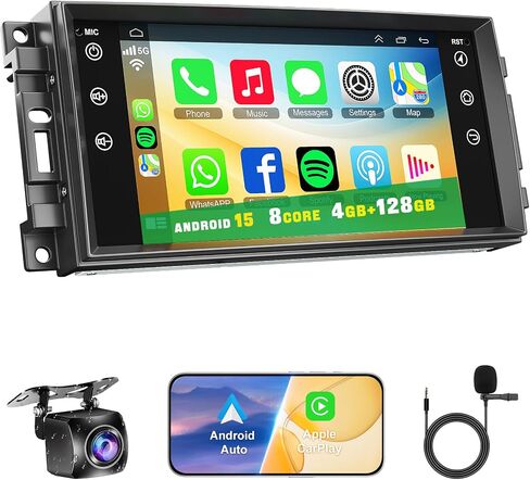 HD Touchscreen Car Radio for Chrysler 200C 2015 2016 2017 2018 2019 in Kuwait