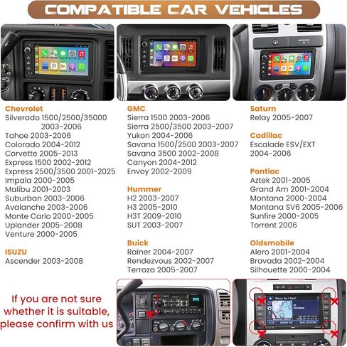 Car Radio Stereo for Chevrolet Silverado Chevy 1500/2500/3500 2003-2006 in Kuwait