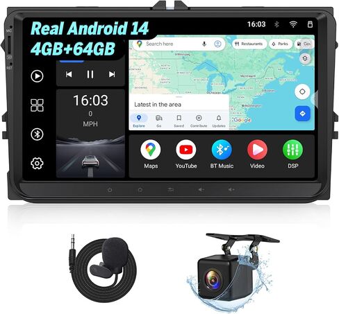 Eonon 4+64G Car Stereo for Golf Passat SEAT Skoda MK5/MK6 in Kuwait