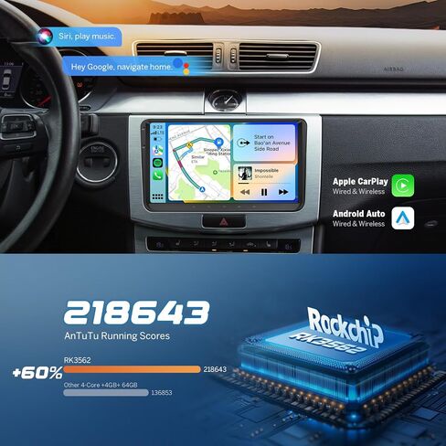 Eonon 4+64G Car Stereo for Golf Passat SEAT Skoda MK5/MK6 in Kuwait