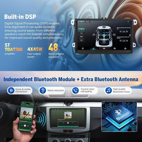 Eonon 4+64G Car Stereo for Golf Passat SEAT Skoda MK5/MK6 in Kuwait