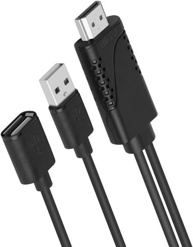 3 in 1 USB Female to HDMI Male HDTV Adapter, 1080P HD USB to HDMI Digital AV Adapter Cable for iOS Android Devices in Kuwait
