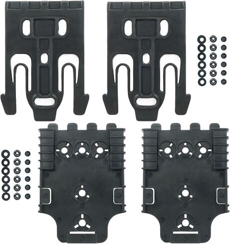 2 Pcs Qls Quick Locking System Kit, Platform Attachment with Locking Fork, Receiver Plate, and Accessories, Mid-Ride Universal Belt Loop for Duty Holsters in Kuwait