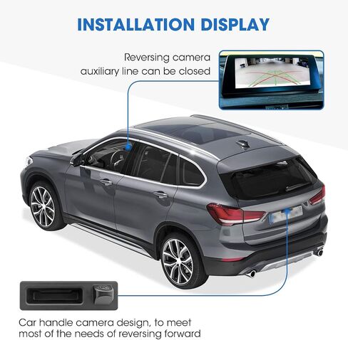 Tailgate Handle Backup Camera for BMW F-Chassis Code RCA Connector in Kuwait