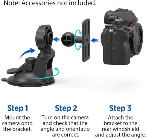 Rear Dash Cam Mount, Universal Windshield Backup Camera Mount in Kuwait