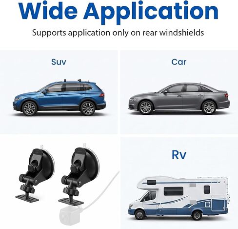 Rear Dash Cam Mount, Universal Windshield Backup Camera Mount in Kuwait